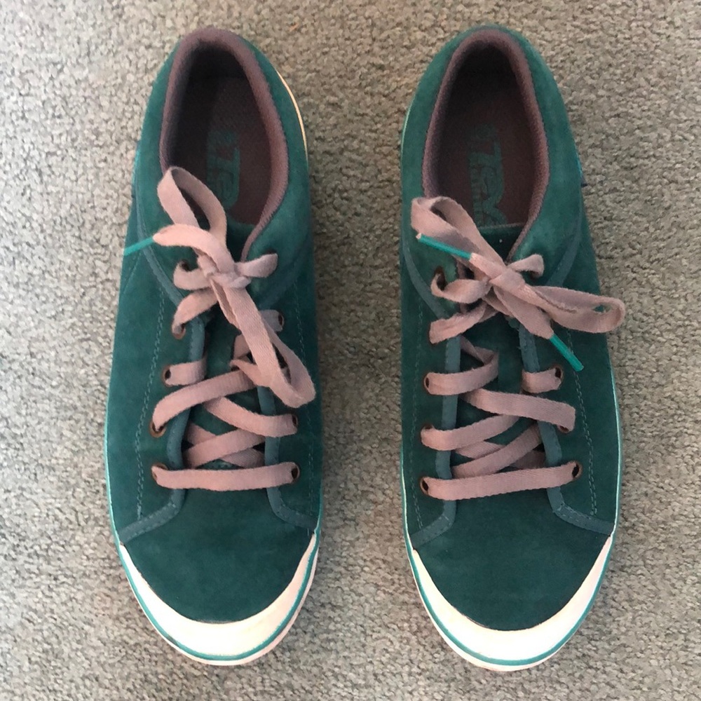 Turquoise Teva lace-ups